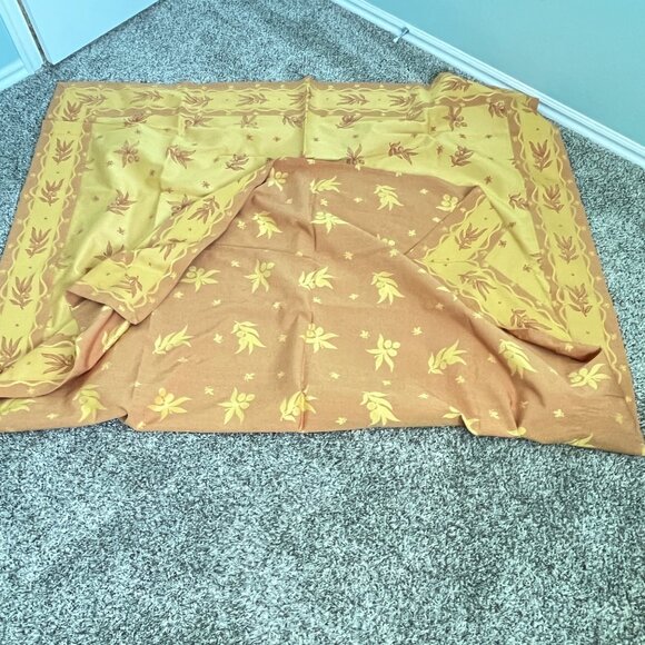 French Jacquard Tablecloth Les Tissages Du Soleil Floral Table Linen 63 x 79 - Picture 12 of 12